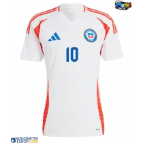 Moški Nogometni dresi Čile Alexis Sanchez #10 Gostujoči Copa America 2024 Kratek Rokav